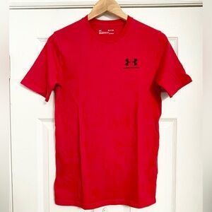 Under Armour Mens Bright Red Short Sleeve Tee Small